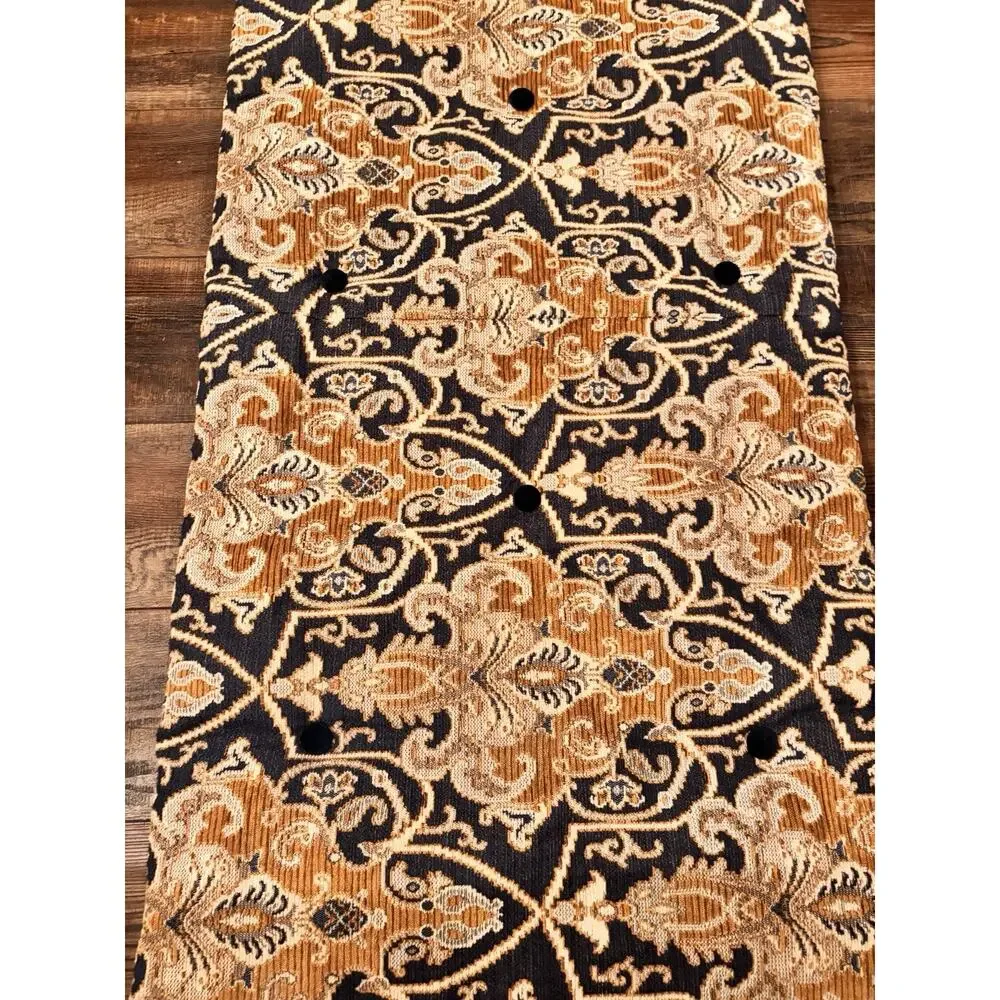 Eastern Accents Arthur Ochre Bed Scarf for KING Bed Blue Gold